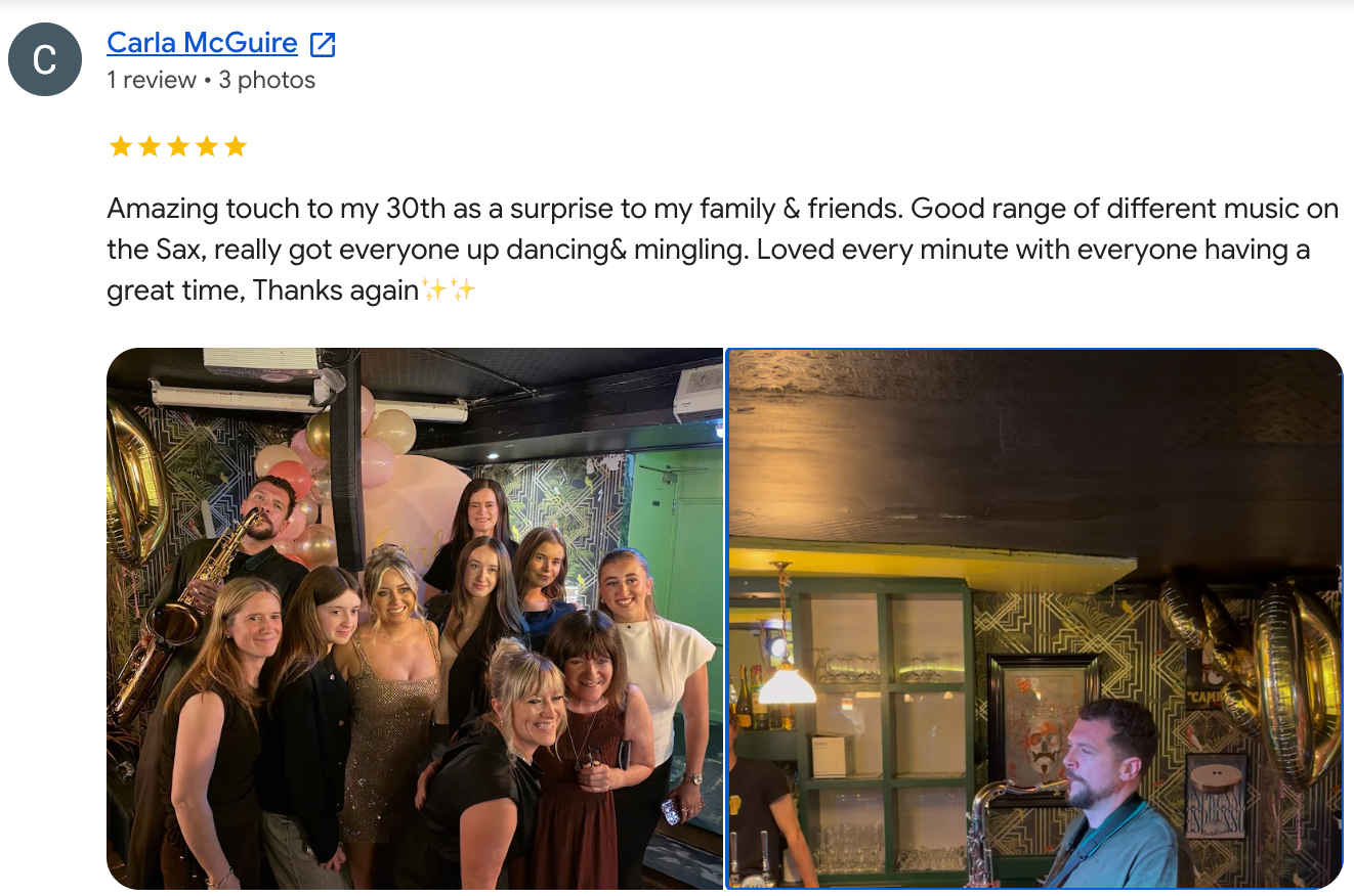 Customer review from Carla