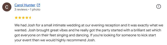 Customer review from Carol