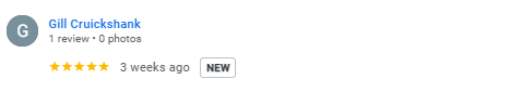 Customer review from Gill